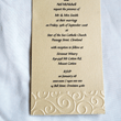 RSVP tear off embossed
