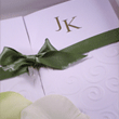 Square gatefold embossed