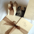 Square gatefold embossed